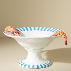 Ceramic Bowl with Shrimp Design